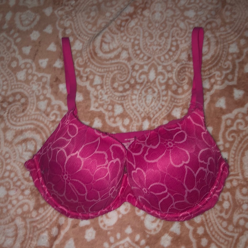 Cute pink floral bra 34DD